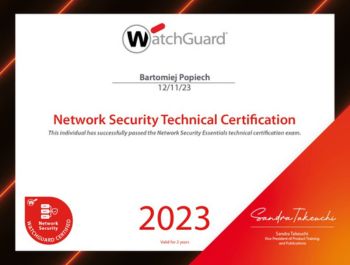 Bartek Pośpiech Technical Certificate Network Security